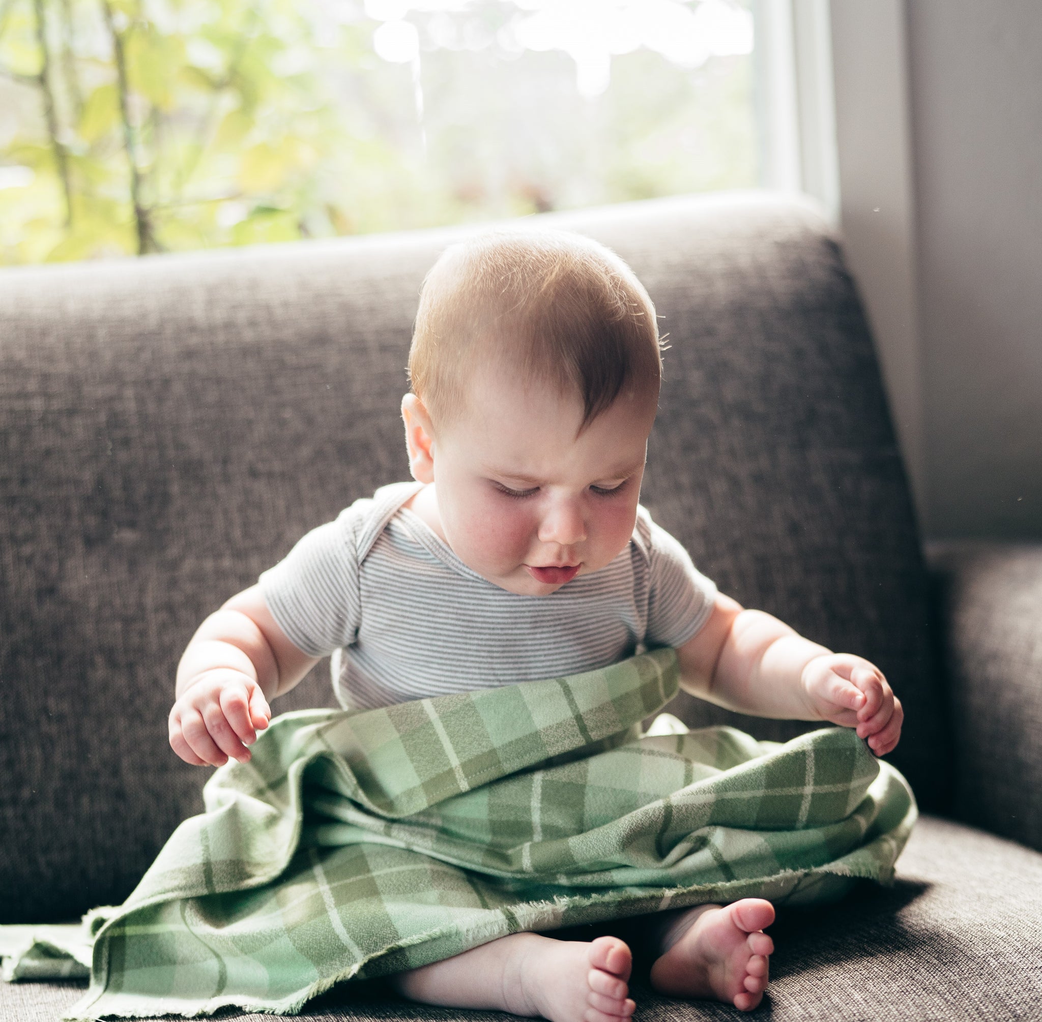 Leyl&Ari Flannel Baby Blanket - Organic Cotton Neutral Blanket For Infants & Toddlers - View #7